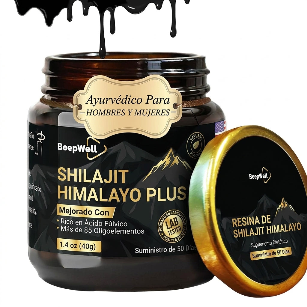 Resina de Shilajit del Himalaya BeepWell Plus