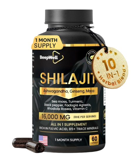 Capsule di Shilajit BeepWell — Complesso 11 Ingredienti Attivi