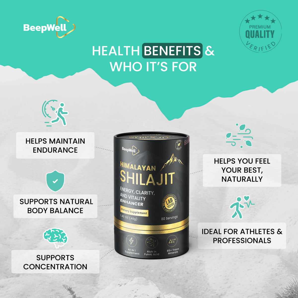 BeepWell Himalayan Shilajit Resin