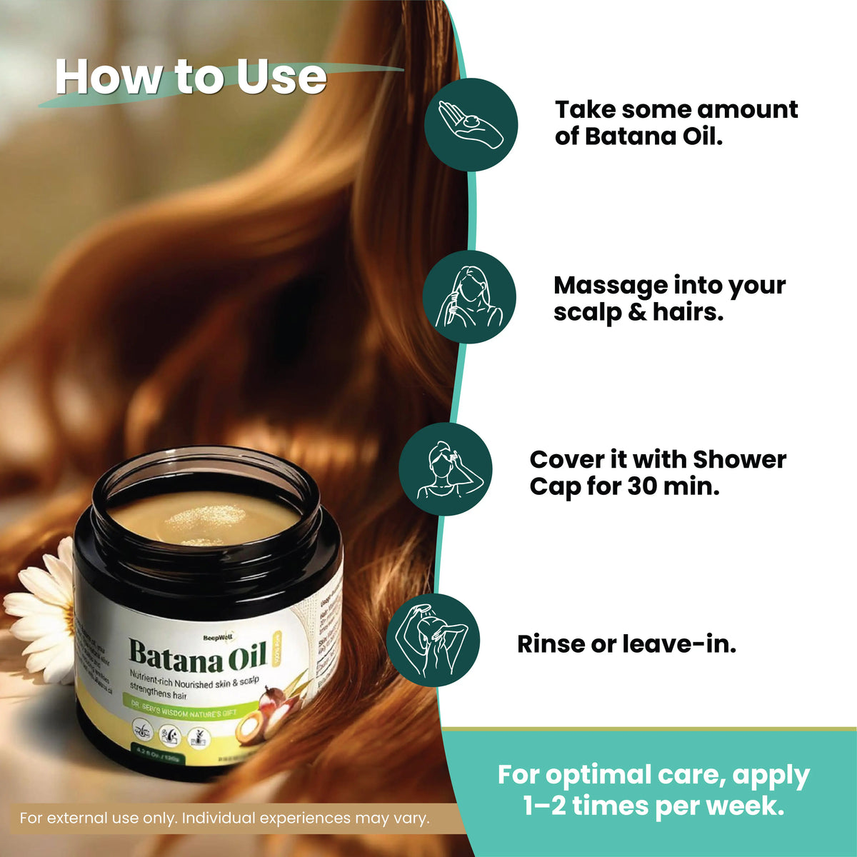 BeepWell Natural Batana Oil
