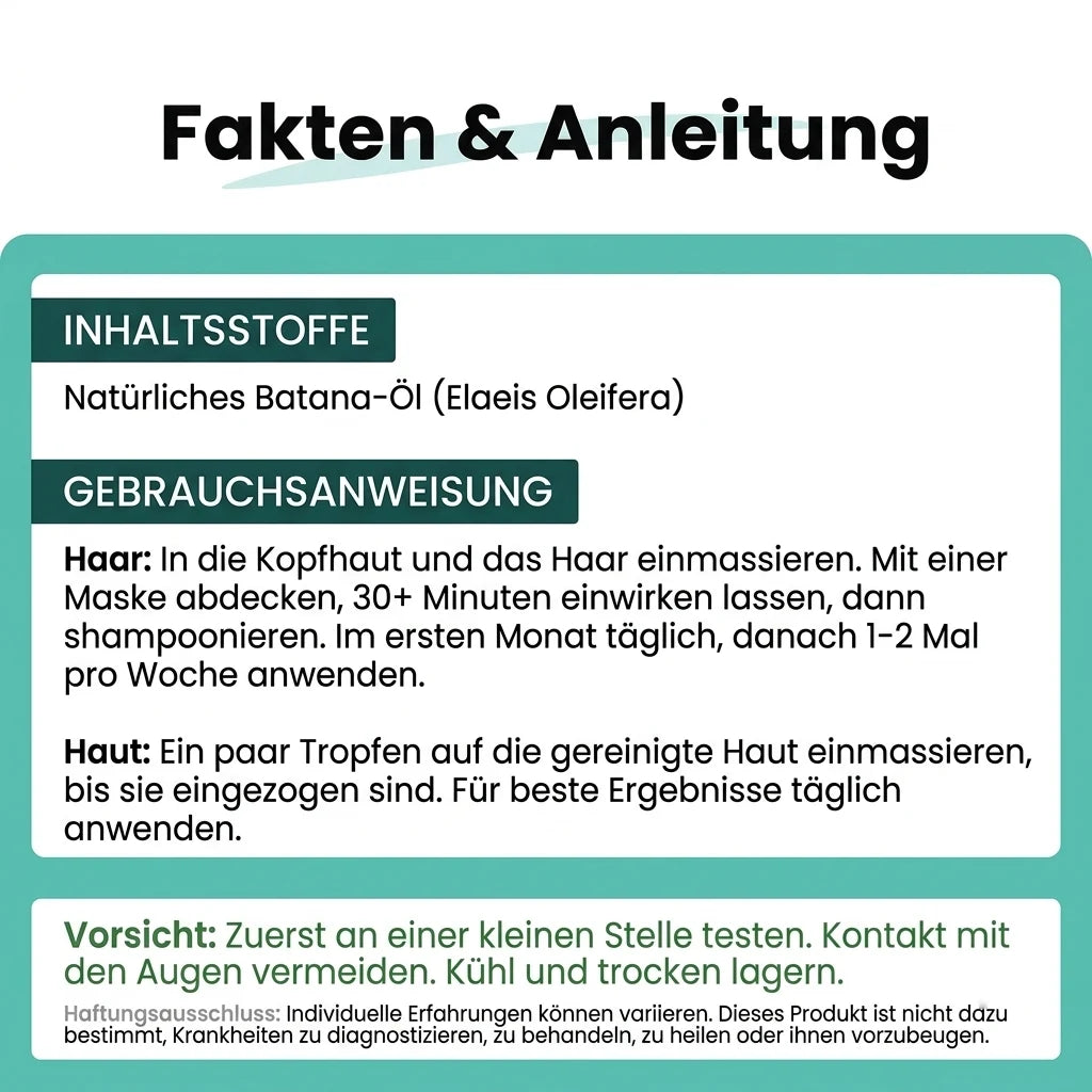 BeepWell Batana Öl gegen Haarausfall und trockenes Haar