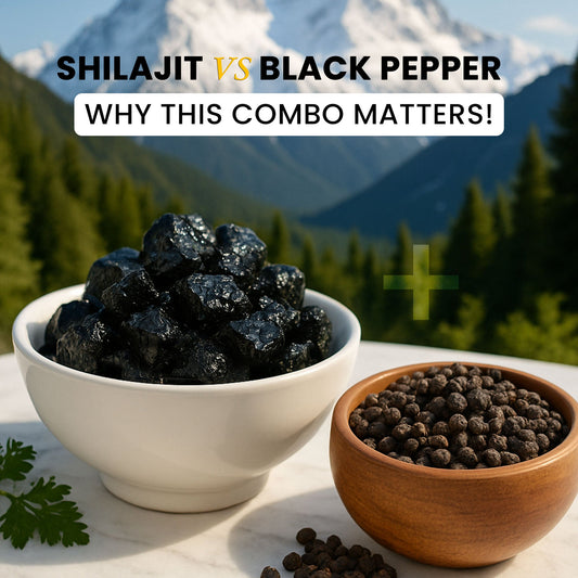 Shilajit + Black Pepper: Why This Combo Matters