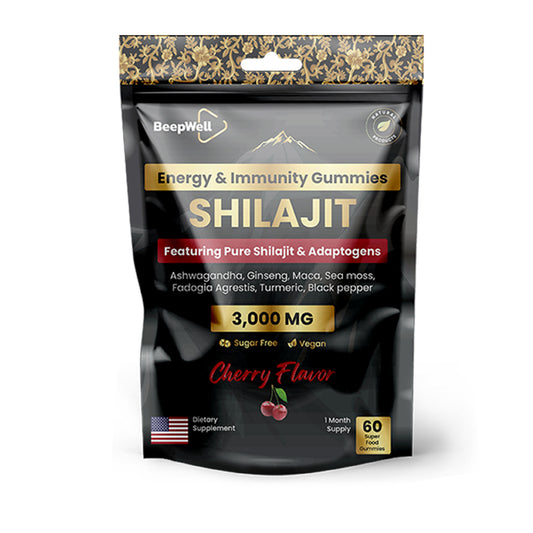 Pure Organic Himalayan Shilajit Gummies - Cherry Flavor - 60 servings