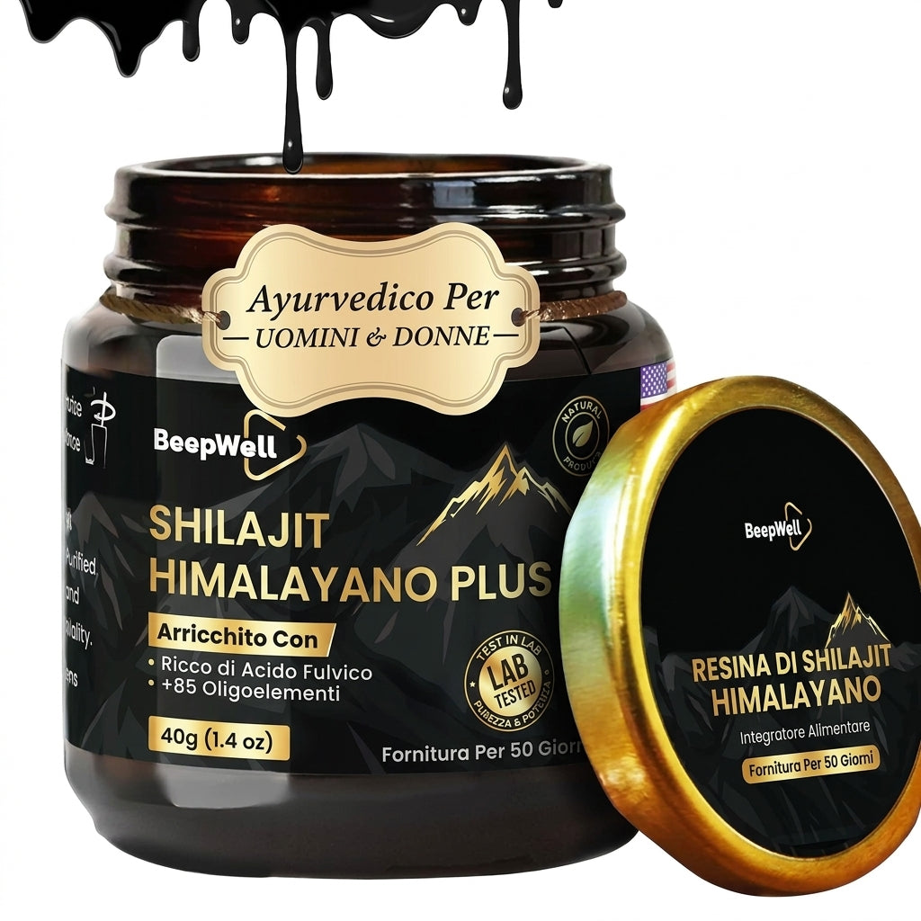 Resina di Shilajit Himalayano Plus BeepWell