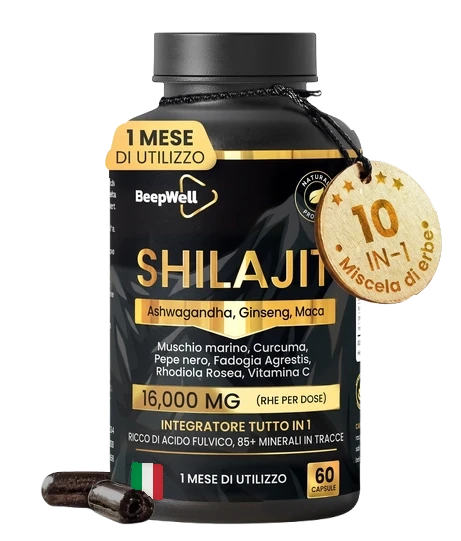 Capsule di Shilajit BeepWell — Complesso 11 Ingredienti Attivi