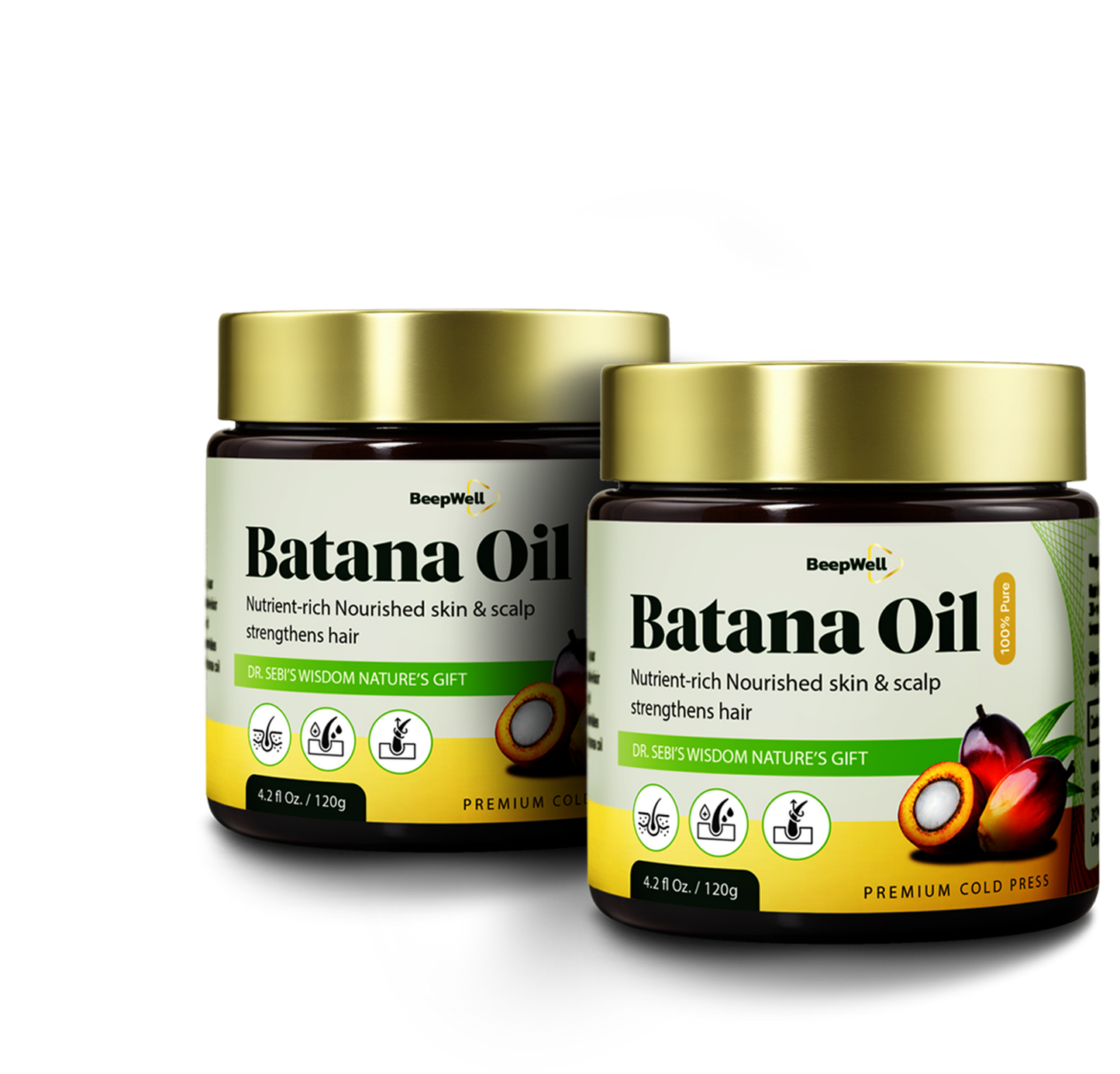 Batana Oil: Nourish Your Hair for Growth - 4.2 fl Oz - Pack of 2