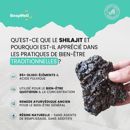 Résine de Shilajit de l’Himalaya BeepWell
