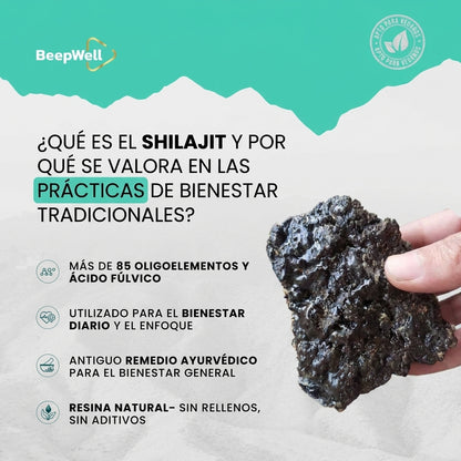 Resina de Shilajit del Himalaya BeepWell