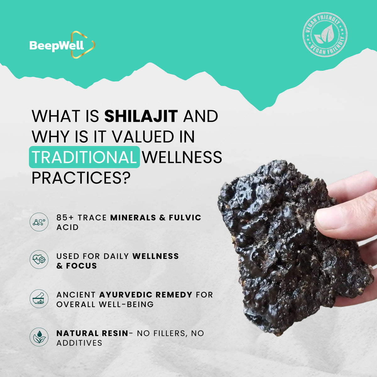 BeepWell Himalayan Shilajit Resin