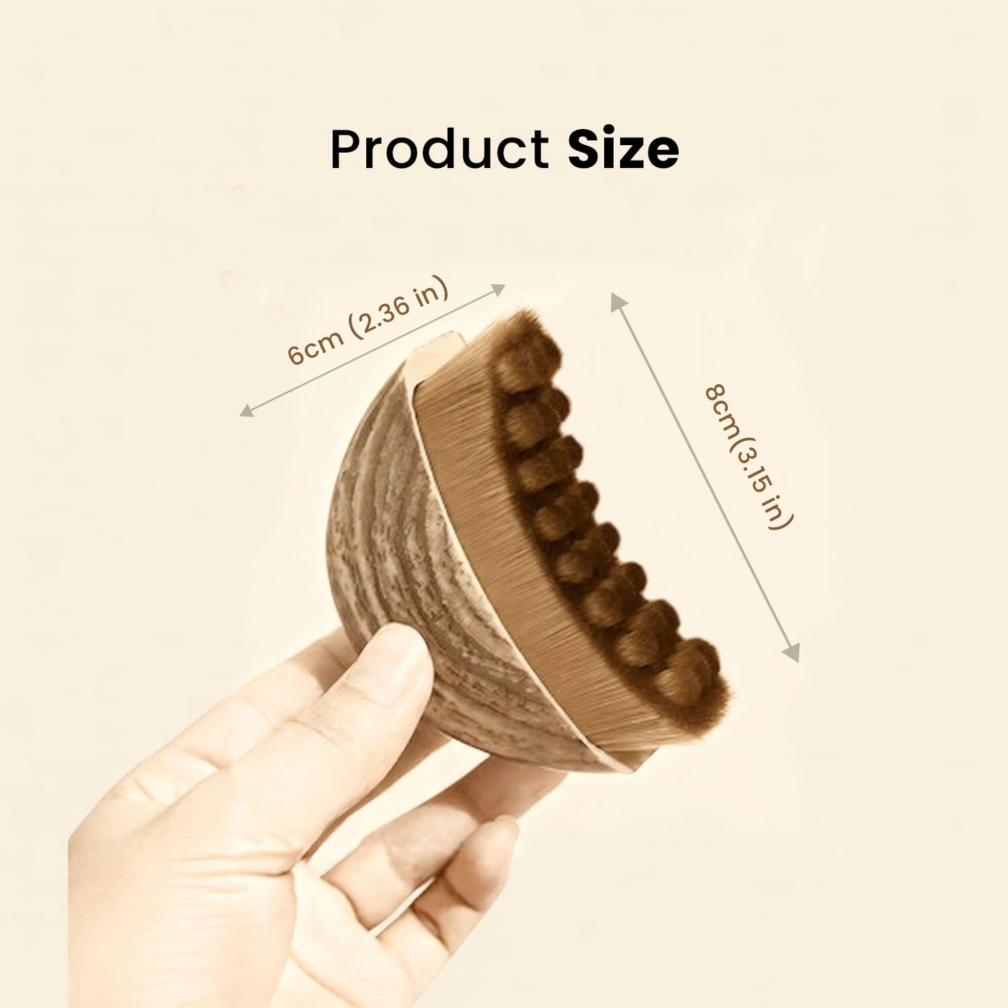 Lymphatic Contour Face Brush – Soft Facial Dry Brush for Sculpting, Puffiness Relief & Natural Glow