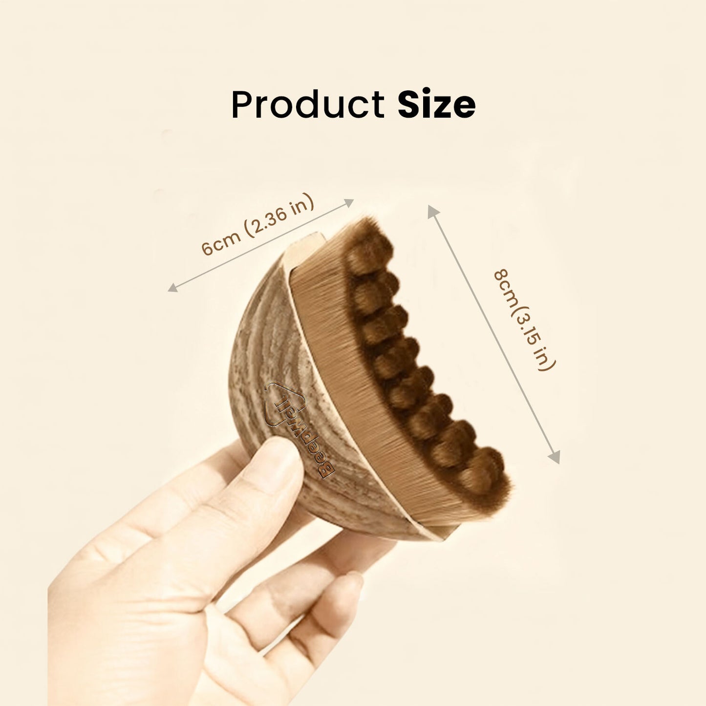 Lymphatic Contour Face Brush – Soft Facial Dry Brush for Sculpting, Puffiness Relief & Natural Glow