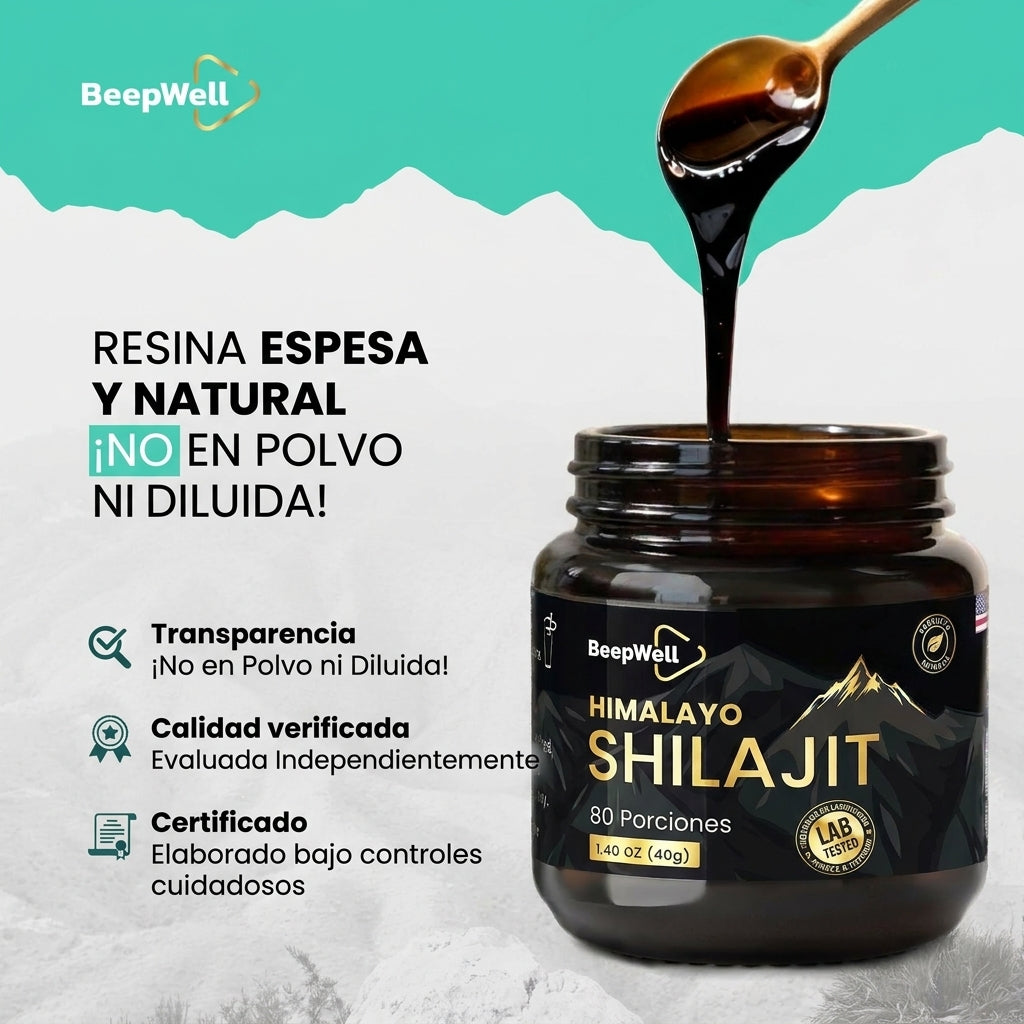 Resina de Shilajit del Himalaya BeepWell