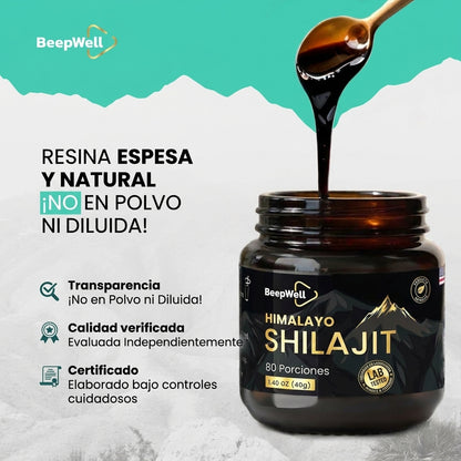 Resina de Shilajit del Himalaya BeepWell