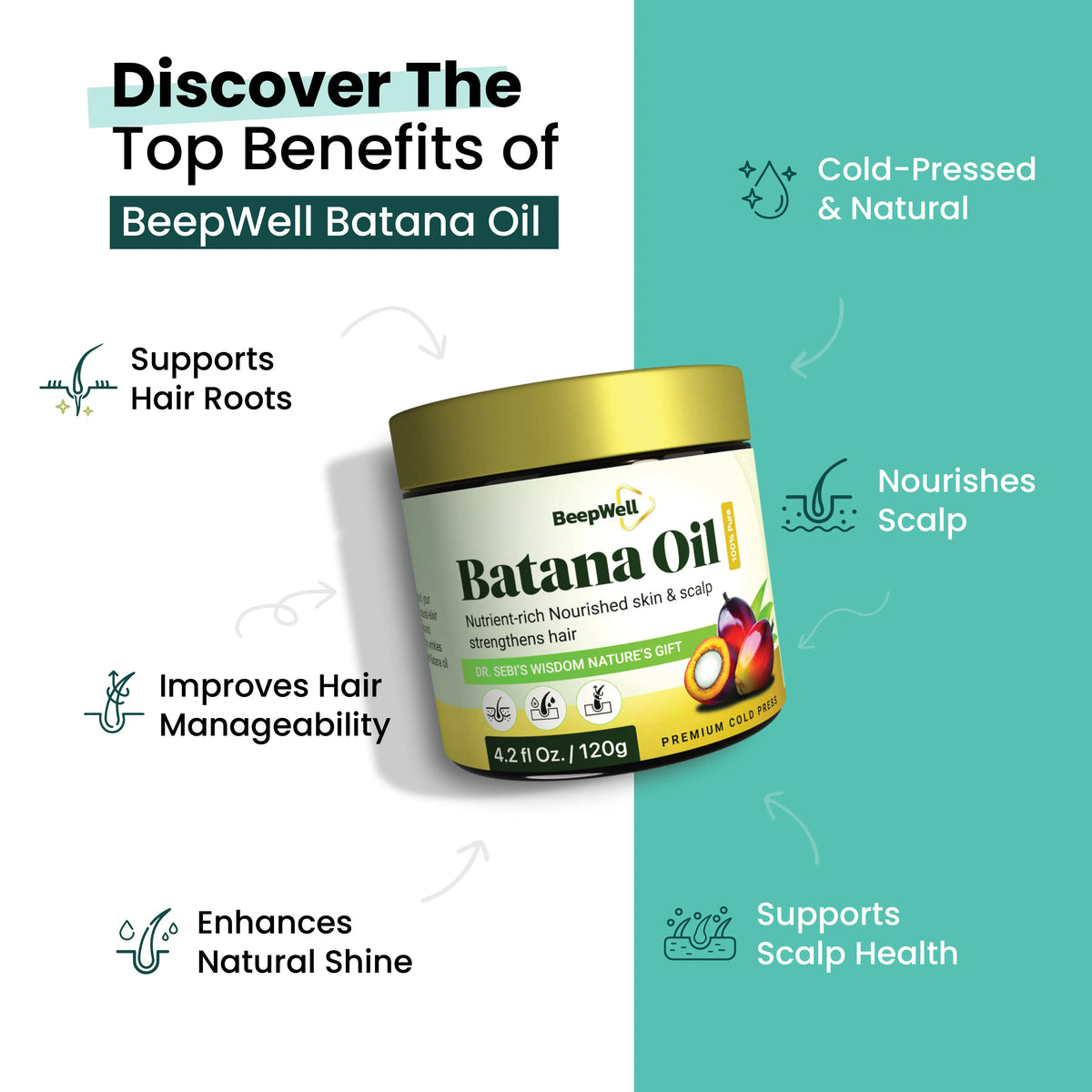 BeepWell Natural Batana Oil