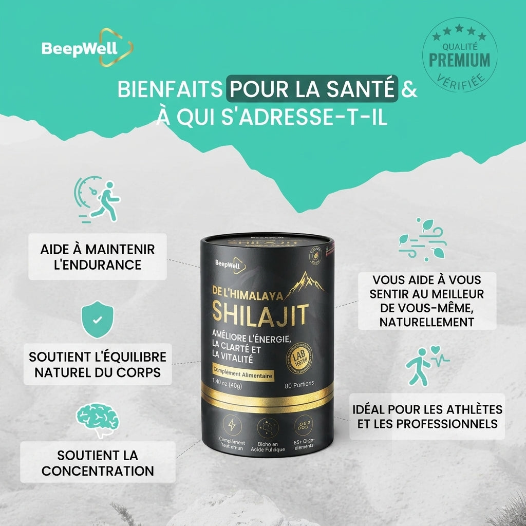 Résine de Shilajit de l’Himalaya BeepWell