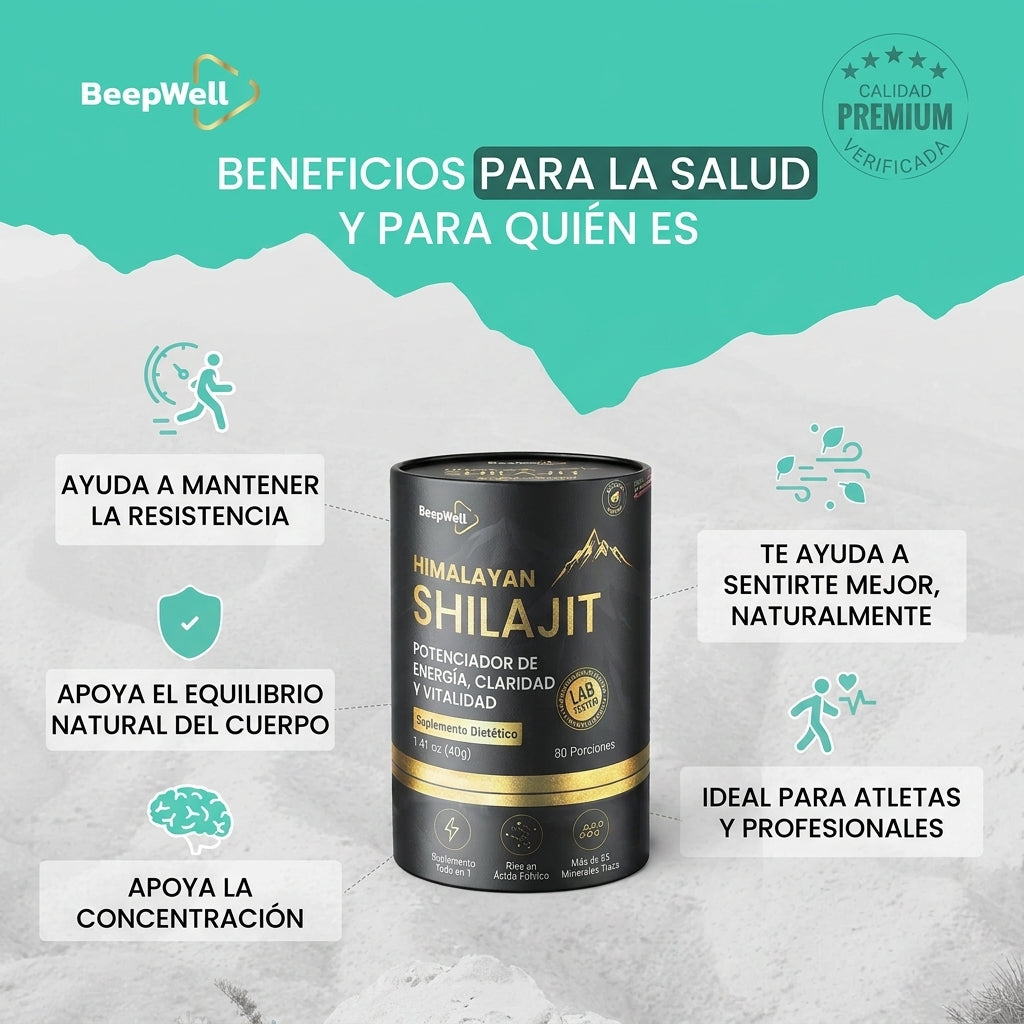 Resina de Shilajit del Himalaya BeepWell