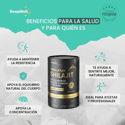 Resina de Shilajit del Himalaya BeepWell