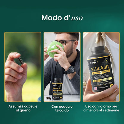 Capsule di Shilajit BeepWell — Complesso 11 Ingredienti Attivi