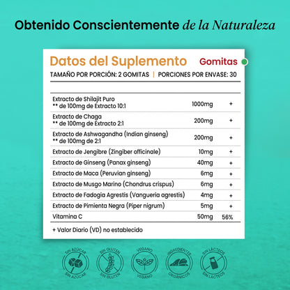 Gomitas de Shilajit del Himalaya BeepWell