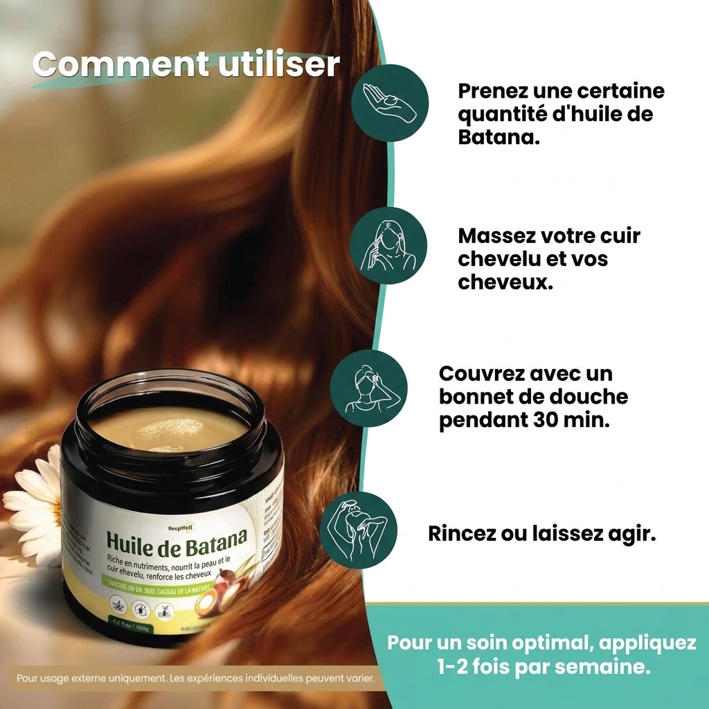 Huile de Batana naturelle BeepWell