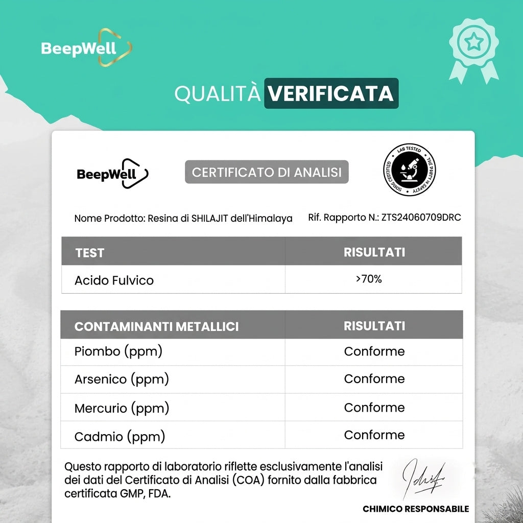 Resina di Shilajit Himalayano BeepWell