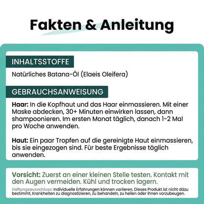 BeepWell Batana Öl gegen Haarausfall und trockenes Haar
