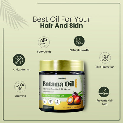 Batana Oil: Nourish Your Hair for Growth - 4.2 fl Oz - Pack of 2