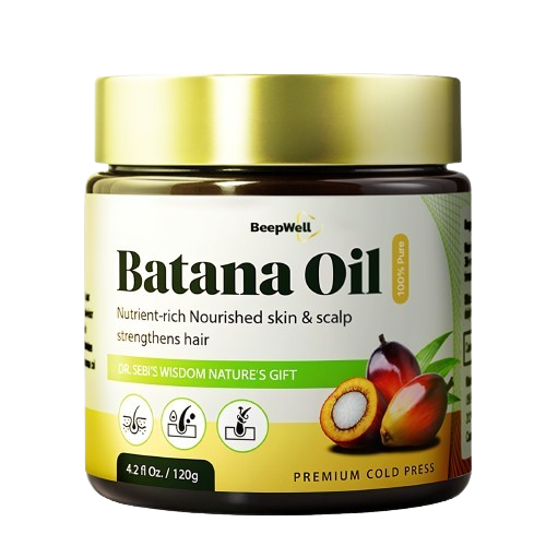Natural Batana Oil from Honduras (4.2 fl oz) – Dr. Sebi Inspired Hair & Scalp Nourishment  – Unrefined Formula for Hydrated, Healthy-Looking Hair