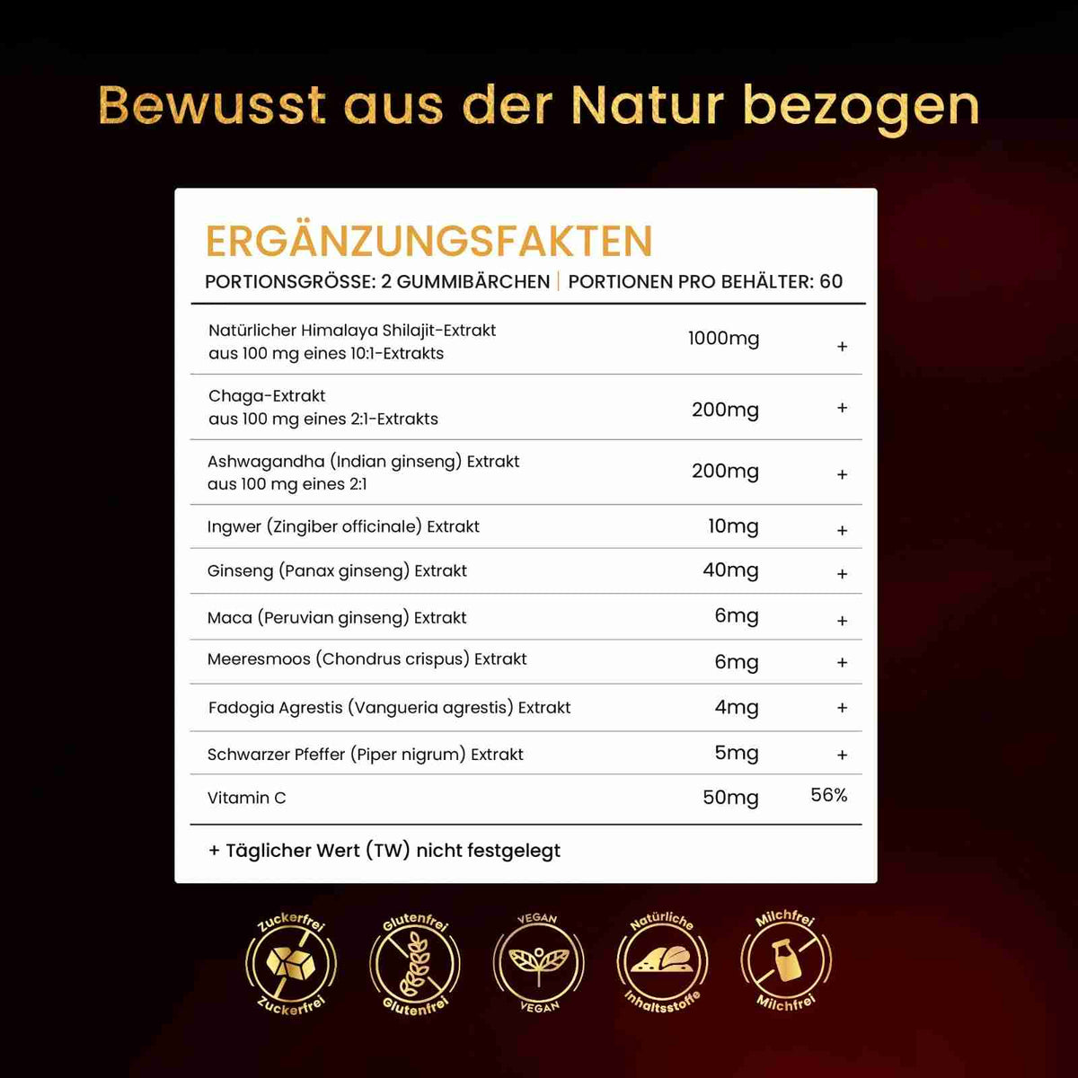 BeepWell Shilajit Gummibärchen, Vitalität zum Kauen